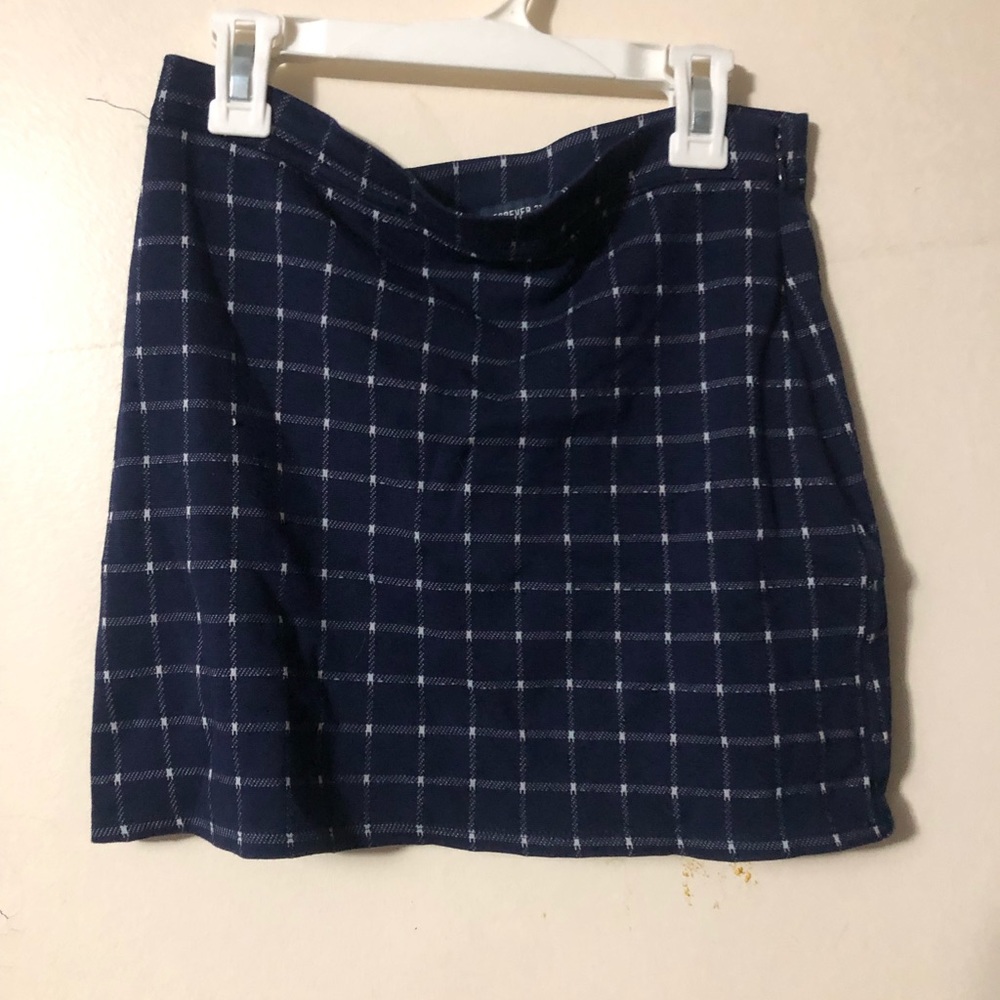 Forever 21 Mini Skirt; Highwaisted Navy
